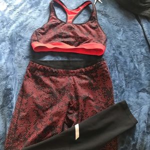 Champion Leggings and Sports Bra Set